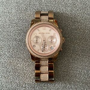 Rose gold Michaels Kors watch